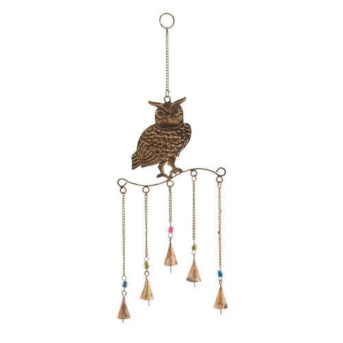 Woodland Imports Owl Wind Chime