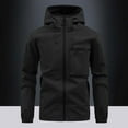 thumbnail image 2 of Gyujnb Jackets for Men,Men's Hooded Casual Outdoor Coat Rushing Jacket,Winter Coats for Men,Size:XS, 2 of 9