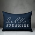 thumbnail image 2 of Creative Products Hello Sunshine Script Navy 14x20 Indoor / Outdoor Pillow, 2 of 2