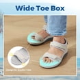 thumbnail image 3 of FitVille Women's Wide Arch Support Sandals Adjustable Ankle Strap Flat Sandals For Women, 3 of 6