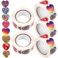 thumbnail image 4 of 5 rolls of Gift Packaging Stickers Sealing Sticker Valentine's Day Heart Shape Decals, 4 of 9