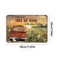 thumbnail image 4 of Letrero Hojalata Metal Take ME HOME Pintura Hierro Rectangular Pared para Y Bar 30x20cm, 4 of 9