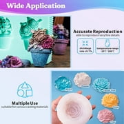 LET'S RESIN 15A Silicone Mold Making Kit-Translucent Silicone Rubber Non-Toxic Liquid Mold Making Silicone-20.46oz Super Elastic Molding Silicone