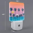 thumbnail image 2 of Uemuo Beach with Palm Trees Night Light, Night Lights Plug into Wall, Dusk to Dawn Sensor Warm White Led Night Light 0.5W-US, 2 of 9