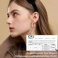 thumbnail image 7 of YOUNGYUE 14K Gold Plated Hoop Earrings for Women, Big Chunky Gold Hoops, Hypoallergenic 925 Sterling Silver Post, 25mm, 7 of 7