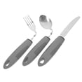 thumbnail image 1 of BEADCEST 1 Set Of Reusable Utensils Adaptive Utensils Dinnerware Grey For Disabled Hands, 1 of 8