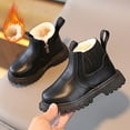 thumbnail image 6 of Hessimy Girls Boots Toddler Girls Boots Shoes Short Boots Girls School Leather Shoes Toddler Boots(A1-Black,29), 6 of 6