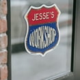 thumbnail image 4 of Jesse's Workshop (2 Pack) 4 inch X 4 inch Shield Shaped Heavy Duty 3.2 mil Vinyl Decals Weather Resistant, UV Protected To last, Gift for Dads and Uncles Classic Americana Crafted in, 4 of 6