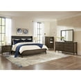 thumbnail image 4 of Modus Furniture Boracay Upholstered Wingback Storage Bed in Wild Oats Brown, 4 of 11