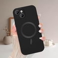thumbnail image 5 of Magnetic Case for iPhone 14 Plus Phone Case for Women, [Adaptation with Magsafe] Matte Luxury Soft Metallic Luster Design for iPhone 14 Plus 6.7'' with Camera Protector-Black, 5 of 12