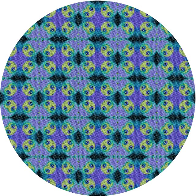 Ahgly Company Tapis Rond Lavable en Machine Intérieur Transitionnel Vert Menthe, 6 Pieds Rond