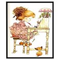 thumbnail image 2 of Cuadros Decorativos Bordado parcial 11CT Piano Girl DIY estampado Kit punto de cruz (SZX-C517) Tmvgtek embutido en tela, 2 of 7