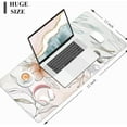 thumbnail image 3 of Desk Mat, Large Mouse Pad, 31.5" x 11.8" XXL Extended Gaming Mousepad, Desktop Decor Desk Pad, Cute Men Women Office Supplies and Accessories, XL Mouse Pad for Laptop & Keyboard, White Flowers, 3 of 6