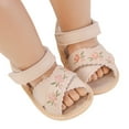 thumbnail image 4 of MEZZALL Baby Sandals For Girls Soft Sole Shoes Breathable Casual Walking Shoes Toddler Footwear Boho / 6-12 Months, 4 of 9