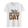 thumbnail image 4 of Camisetas estampadas con cuello redondo para el día de la madre para mujer Camisetas estampadas Camiseta de manga corta Blusa Tops Fridja bn3397, 4 of 7