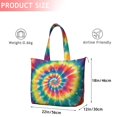 thumbnail image 4 of Colorful Tie Dye Spiral Pattern Travel Tote Bags for Women Carry On,Large Weekender Bags for Women Travel,Multi Functional Duffle Bag for Work,Shopping,Sports, 4 of 5