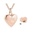 thumbnail image 6 of Heart Shape Charm Pet Ashes Container Necklace Claw Pattern Designs Steel Memorial Jewelry Neckchain For Pet Owners Gift, 6 of 8