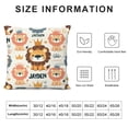 thumbnail image 5 of PIKWEEK Personalized Lion Pillowcase Pillow Cover - Custom Lion Pillowcover 18"x18" - Customized Cushion Covers - Personalized Pillowcase Gifts Home Decor for Sofa Couch Bed, 5 of 5