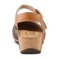 thumbnail image 4 of Spring Step L’Artiste Women's Koraline Mary Jane Flat Shoes – Hand Painted Floral Leather, Cushioned Microsuede Footbed, Adjustable Ankle Strap, 2″ Cork Wedge Heel, 4 of 8