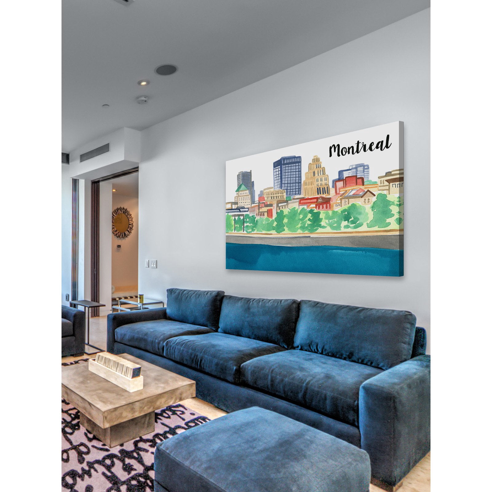 Marmont Hill "Old Montreal" by Molly Rosner Painting Print on Wrapped Canvas