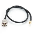 thumbnail image 2 of Cable de fibra de cola con conector chapado en níquel y oro, SMA macho a N macho, cable de transferencia RG58 de polo inverso, 2 of 6