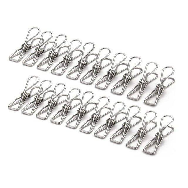 20 piezas pinza de resorte de acero inoxidable pinza de ropa pinza de ropa antideslizante Clip de ho Abody Pinza de resorte