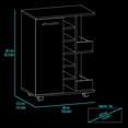 thumbnail image 3 of Bar Cart with Two Open and Enclosed Shelves / Dining Room Setup, 3 of 4