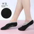 thumbnail image 4 of Loritta Non Slip Socks for Women Pilates Socks with Grippers for Workout, Ballet, Hospital 6 Packs, 4 of 6