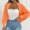 Orange, variant on Women's Sweaters and Cardigans Summer Loose Casual Warm Solid Color Shawl Irregular Sweater Cardigan Coat Jacket