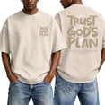 thumbnail image 2 of Christian Graphic T Shirts for Men Trust God's Plan Vintage Acid Wash Tshirt Oversized Faith Back Print Tshirts Short Sleeve Casual Streetwear Summer Tops, 2 of 6