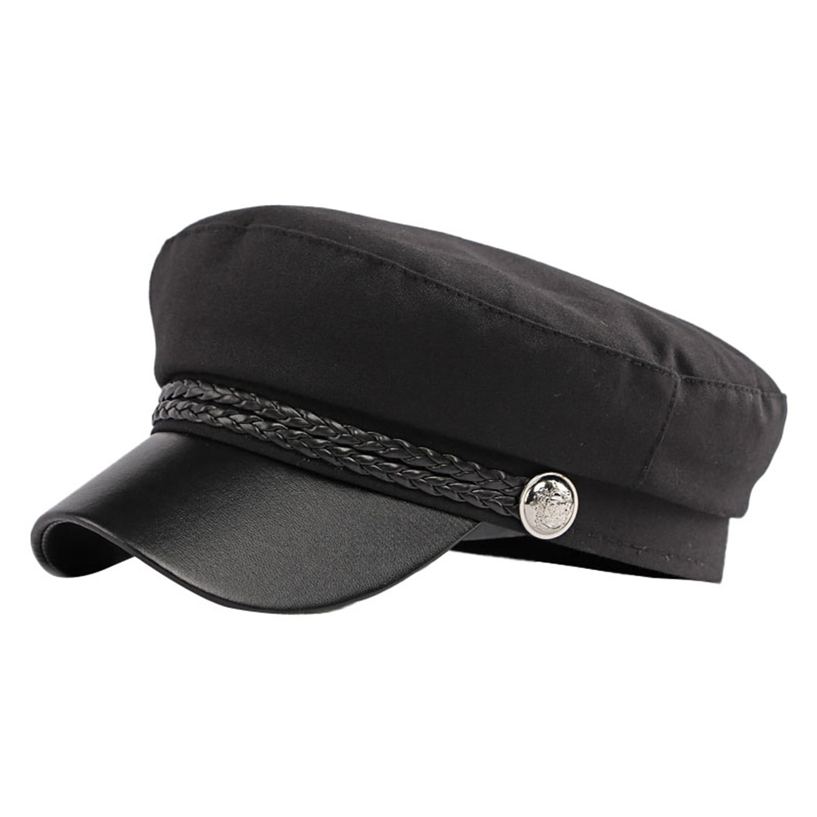 Holzkary Chauffeur Hat for Men Women Classic Vintage Newsboy Cap