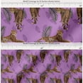 thumbnail image 2 of Soimoi Cotton Cambric Fabric Leaves & Leopard Animal Decor Fabric Printed Yard 42 Inch Wide, 2 of 7