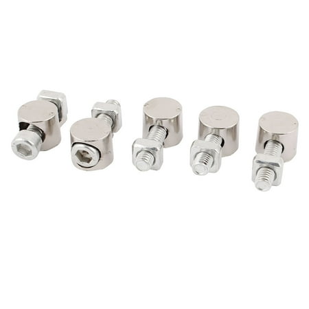 Anchor Connector - 5Pcs Profile Inner Connector T Slot Anchor Fastener for 6mm Thread Dia