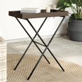 thumbnail image 1 of vidaXL Table Pliante Plateau Marron 65x40x75 cm Rotin Poly, 1 of 5