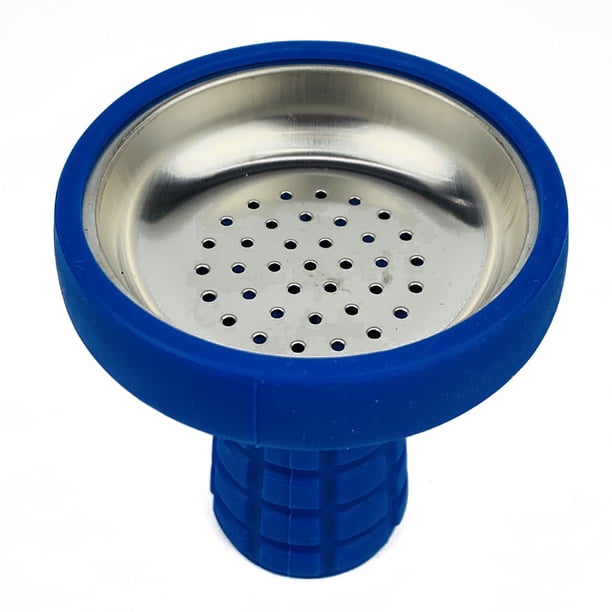 Cuenco de silicona para narguile con malla de acero inoxidable soporte Ehuebsd para tabaco y Shisha