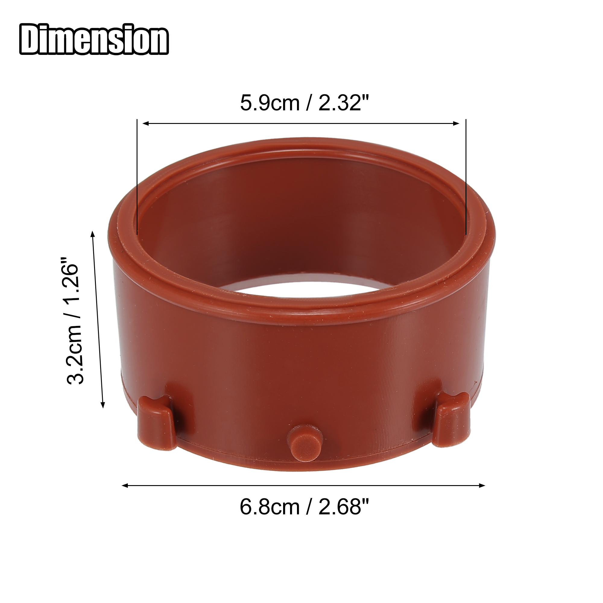 Red Turbo Intake Seal A6420940180 6420940180 Rubber Replacement  