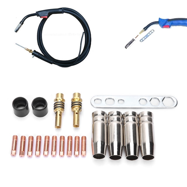 Boquillas 19 Uds Kit De Accesorios De Soldadura Con Antorcha Boquillas Puntas De Contacto Para Soldador MIG Binzel 15AK