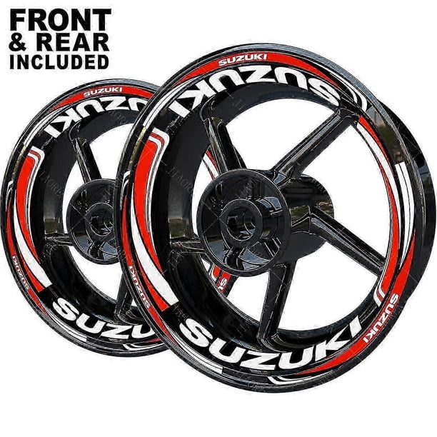 For Suzuki Wheel Sticker Rim Decal Logo Set Gsxr 600 750 1000 Gsxs