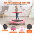 thumbnail image 4 of Trampolín VEVOR 36 para niños, interior/exterior, con asa, color rojo, 4 of 9
