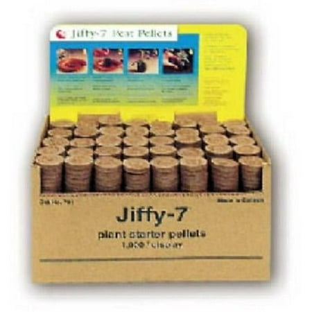 Jiffy J3BULK 1000-Count Jiffy-7 Plant Seed Starter Pellets - Quantity of 1