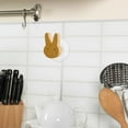 thumbnail image 6 of deevoka Wood Wall Hook Easy to Use Wall Mounted Robe Hook Coat Hook for Coat Cap Hat Bunny, 6 of 9