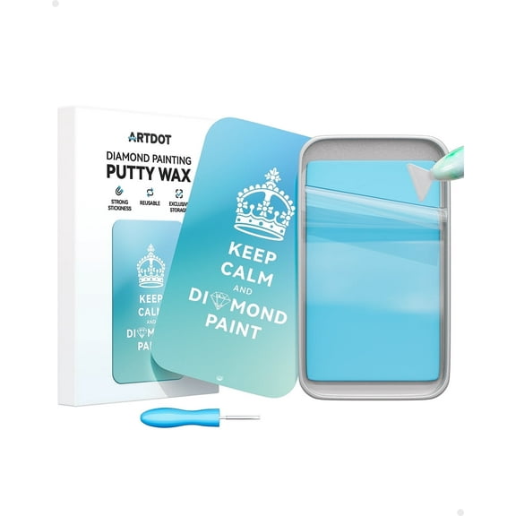 ARTDOT Diamond Art Wax Diamond Painting Dot Putty Kits Clay Glue with Slide Storage Box