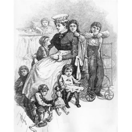 Childrens Ward Bellevue Hospital by Unknown Artist Poster Print - 18 x 24 in.