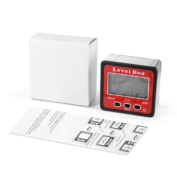 Buscador de ángulos Probador de nivel de retroiluminación LCD Multifuncional portátil para carpintería Ndcxsfigh Para estrenar