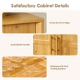 thumbnail image 4 of Rumiiro Modern 67'' Sideboard Buffet Cabinet with Storage, 4 Arched Doors, 2 Adjustable Shelves, Wood, 4 of 8