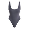 thumbnail image 5 of No Boundaries Women's Sculpting Scoop Neck One Piece Swimsuit, Sizes XXS- XXL, 5 of 5