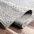 thumbnail image 4 of nuLOOM Floral Jeanette Runner Rug, 2' 6" x 10', Gray, 4 of 4