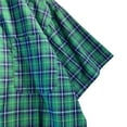 thumbnail image 4 of KeShDi Flannel Shirts Men's Lapel Short Sleeved Plaid Top Shirt Short Sleeved Lapel Top/shirt Green M, 4 of 4