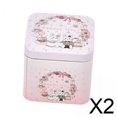 thumbnail image 1 of Latas cuadradas para dulces,Latas cuadradas para dulces Caja de almacenamiento de alimentos Regalos,Caja de regalo de metal para dulces Caja para refrigerios ,Contenedores para, 1 of 6