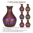 thumbnail image 4 of MICLOZYT Humidifiers for Bedroom,Led Vase Humidifier Dark Wood Grain,Auto Shut-off and BPA-Free for Safety, 4 of 7